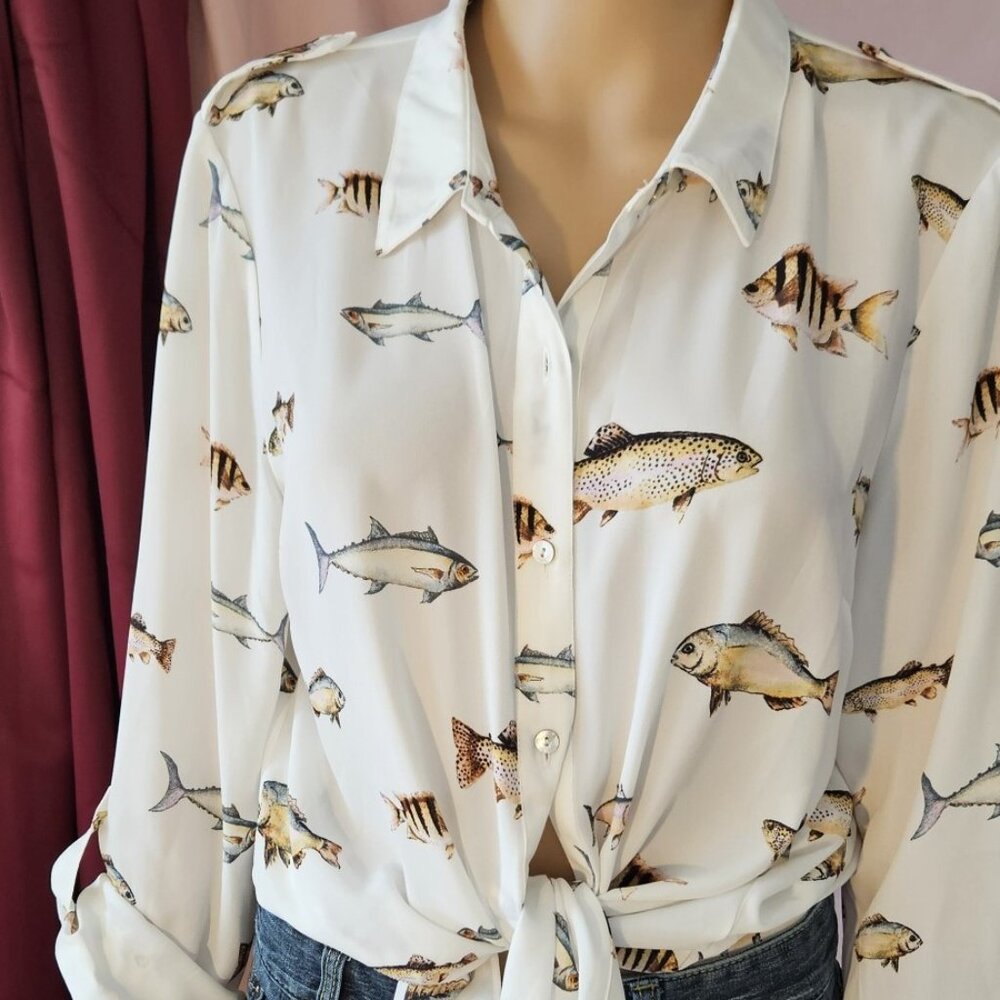 Forever 21 Fish Blouse